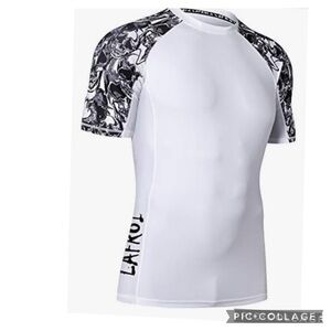 NEW LAFROI MENS UPF 50+ BASE-LAYER SKINS PERFORMANCE FIT COMPRESSION RASH GUARD